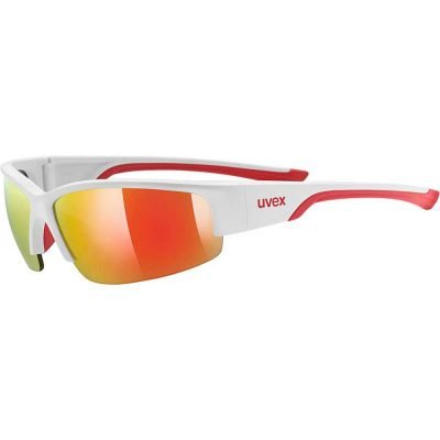 Γυαλιά ηλίου uvex sportstyle 215 Λευκό Ματ κόκκινες λεπτομέρειες