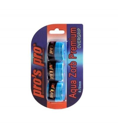 Pros pro Over Grip Aqua Zorb Premium 3 pack blue