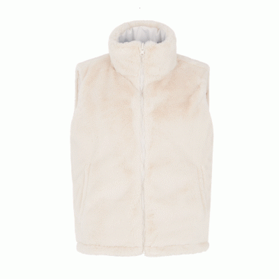 Γυναικείο Αμάνικο Protest PRTBOMB Teddy waistcoat Kitoffwhite