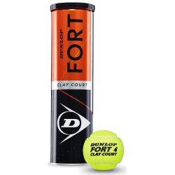 Μπαλάκια Τένις Dunlop Fort Clay Court 4-Balls 601318-TUBE