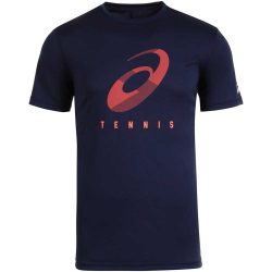 Ανδρικό Μπλουζάκι Τένις ASICS PRACTICE SPIRAL T-SHIRT