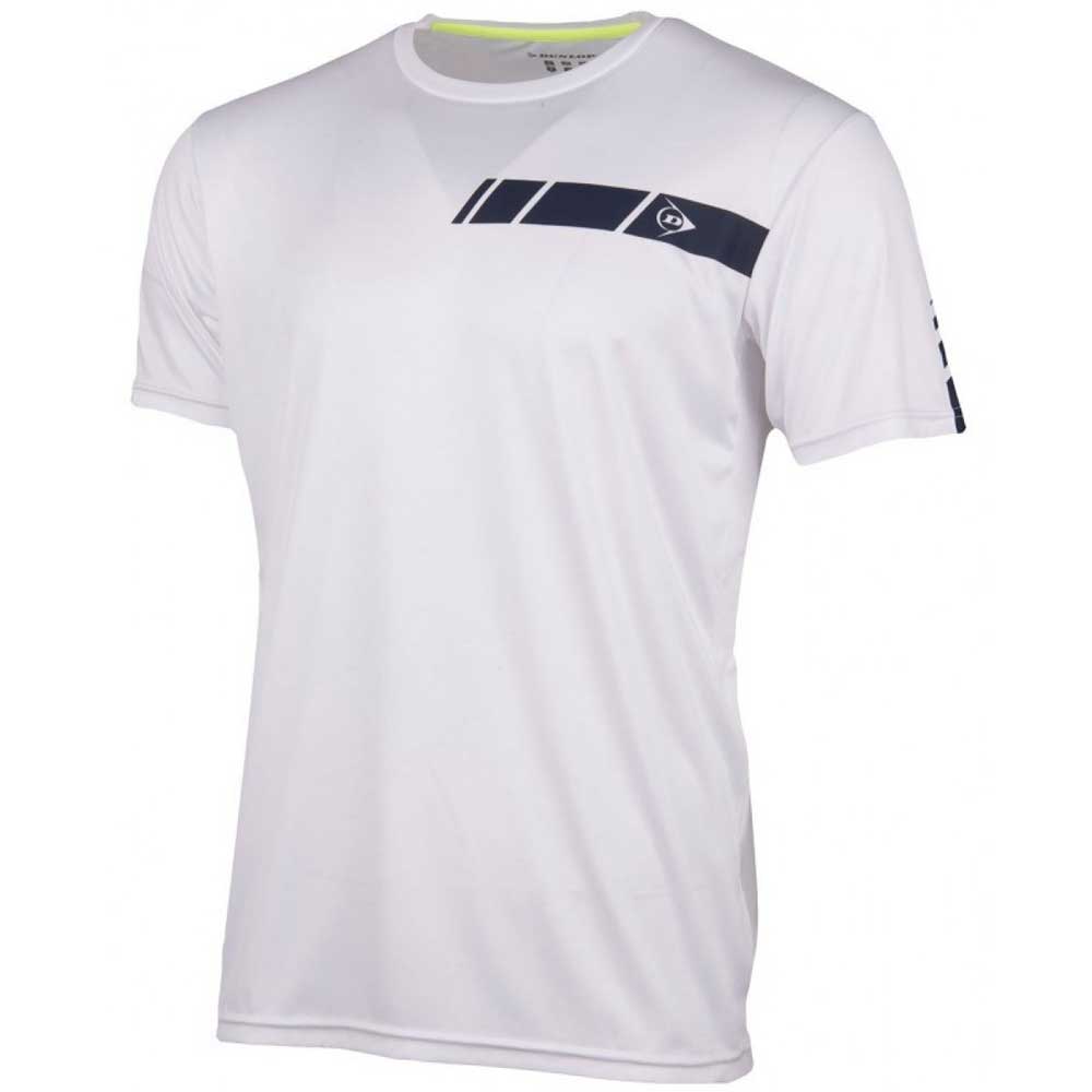 Ανδρικό Μπλουζάκι Τένις DUNLOP CREW CLUB WHITE