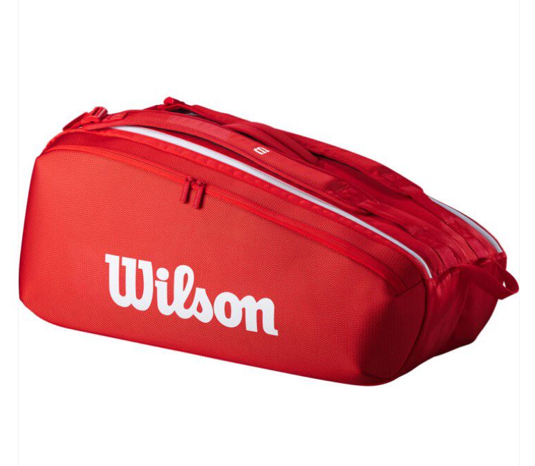 Τσάντα Τένις Wilson Super Tour Red 9 Rackets Bag - Image 3
