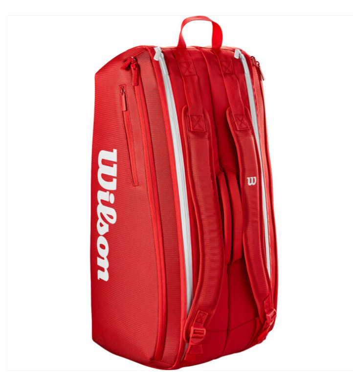 Τσάντα Τένις Wilson Super Tour Red 9 Rackets Bag - Image 2