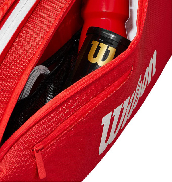 Τσάντα Τένις Wilson Super Tour Red 9 Rackets Bag - Image 5