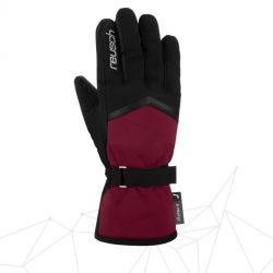 Γάντια SKI Reusch Moni R-TEX® XT black/beet red