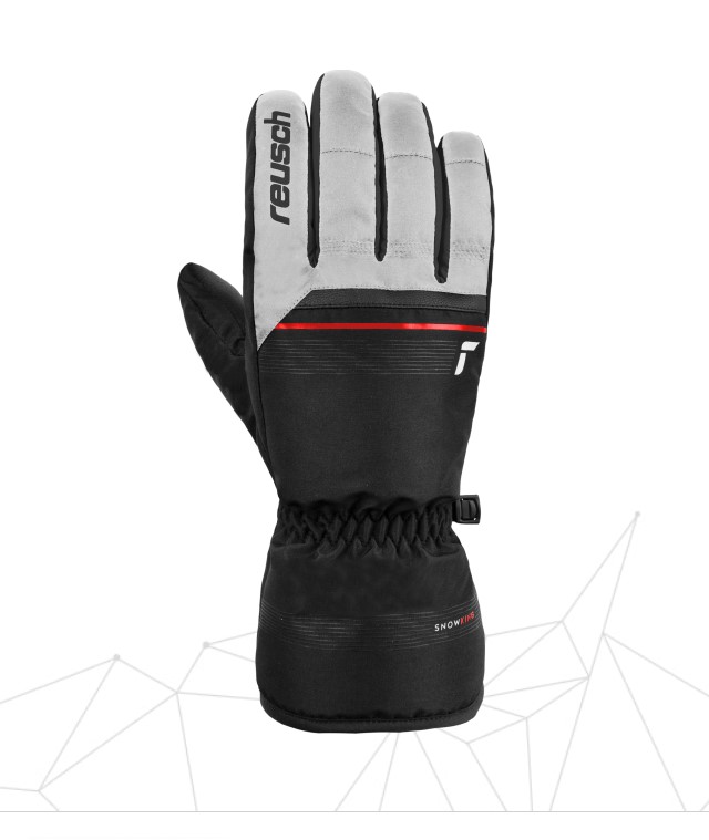 Γάντια SKI Reusch snow kink white fire red black