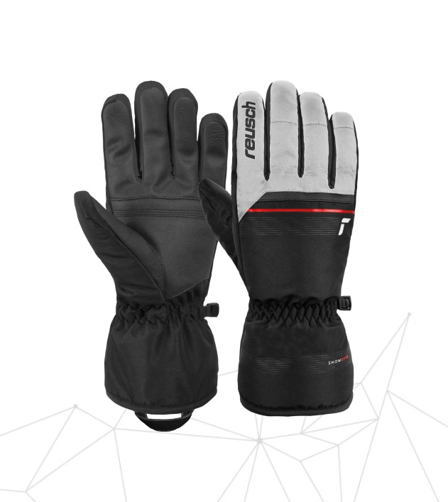 Γάντια SKI Reusch snow kink white fire red black - Image 3
