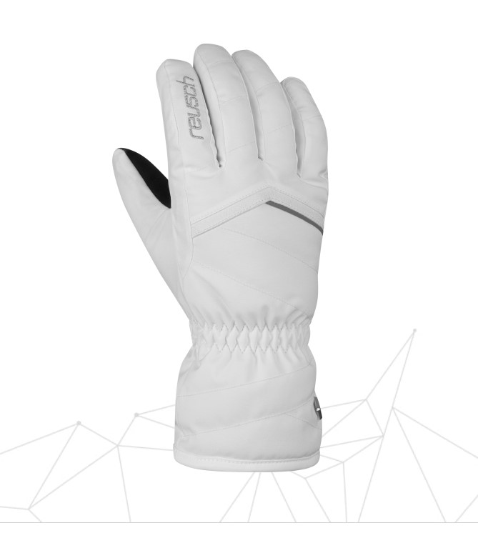 Γάντια SKI Reusch Marisa white/silver W